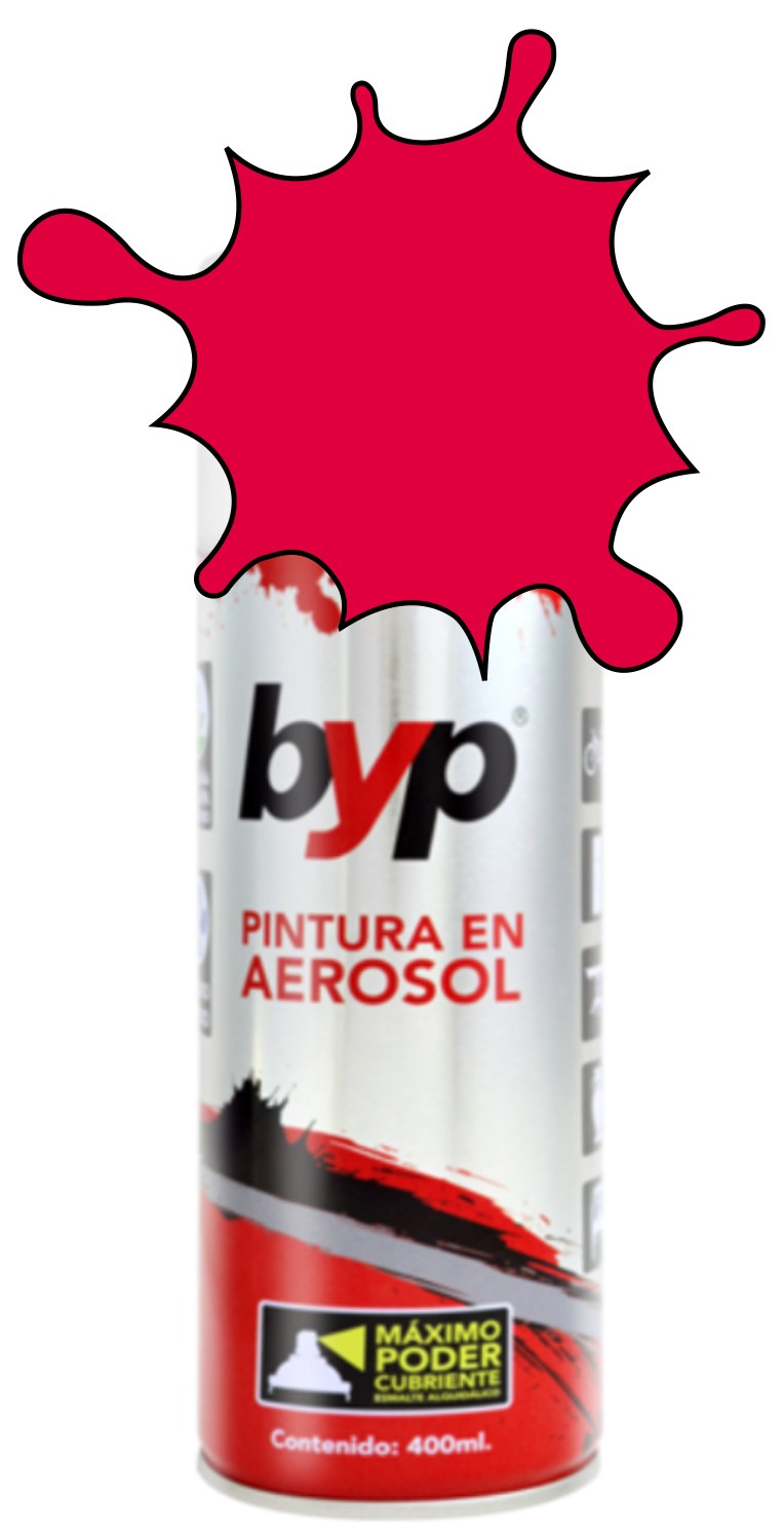 PINTURA BYP AEROSOL 400 ml. - ESCARLATA 23