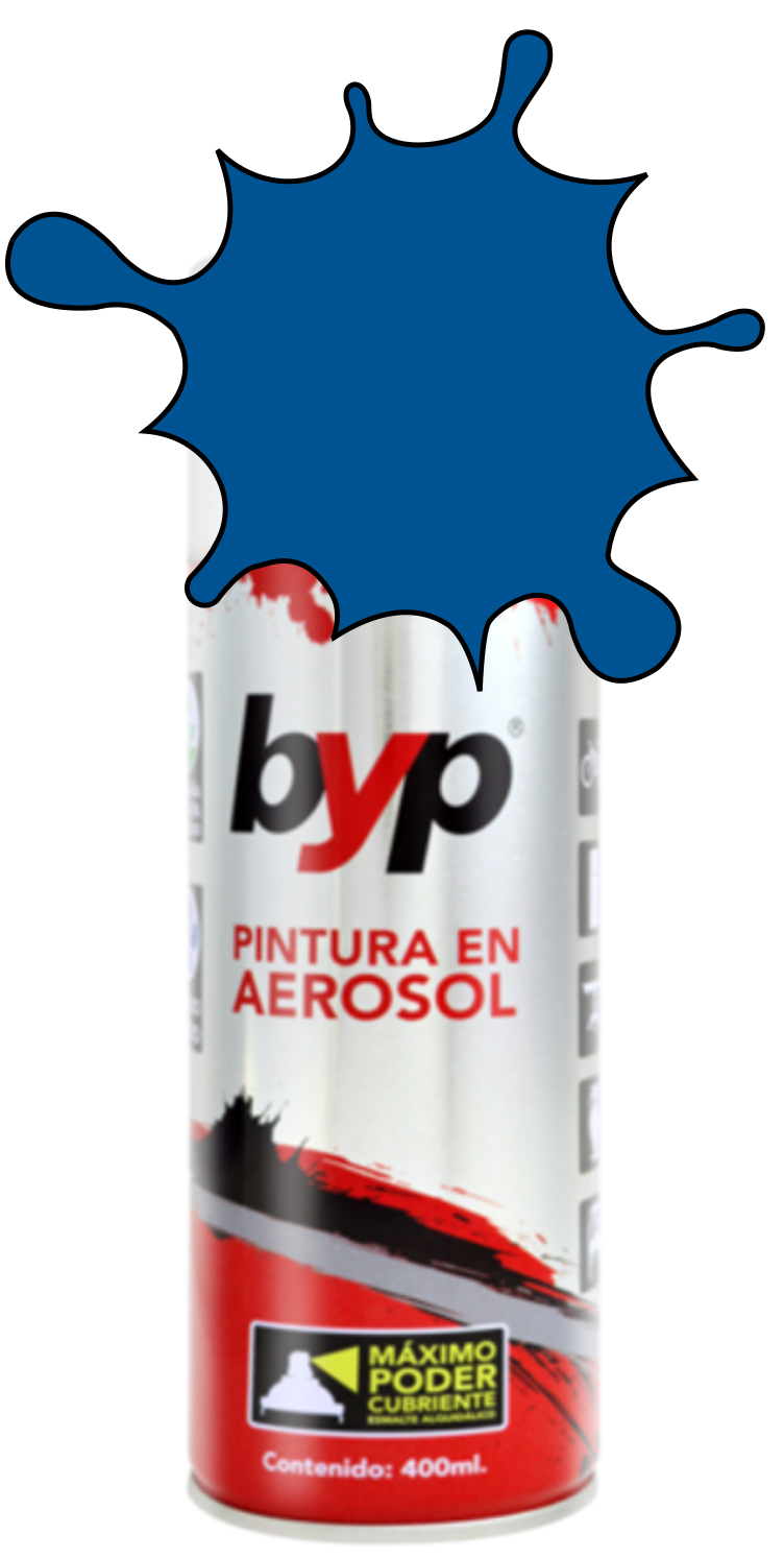 PINTURA BYP AEROSOL 400 ml. - AZUL NIAGARA 21