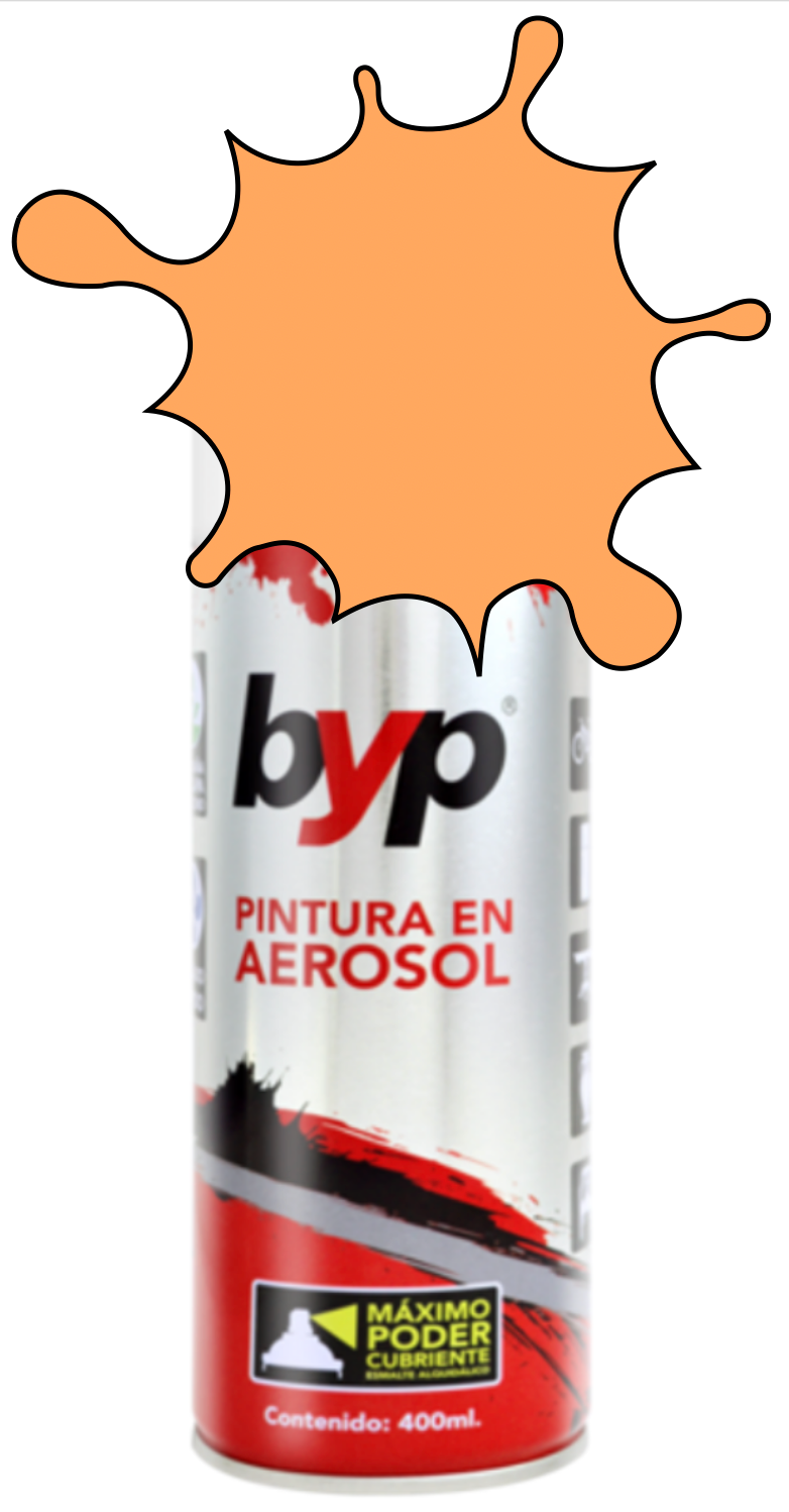 PINTURA BYP AEROSOL 400 ml. - NARANJA CLARO 14