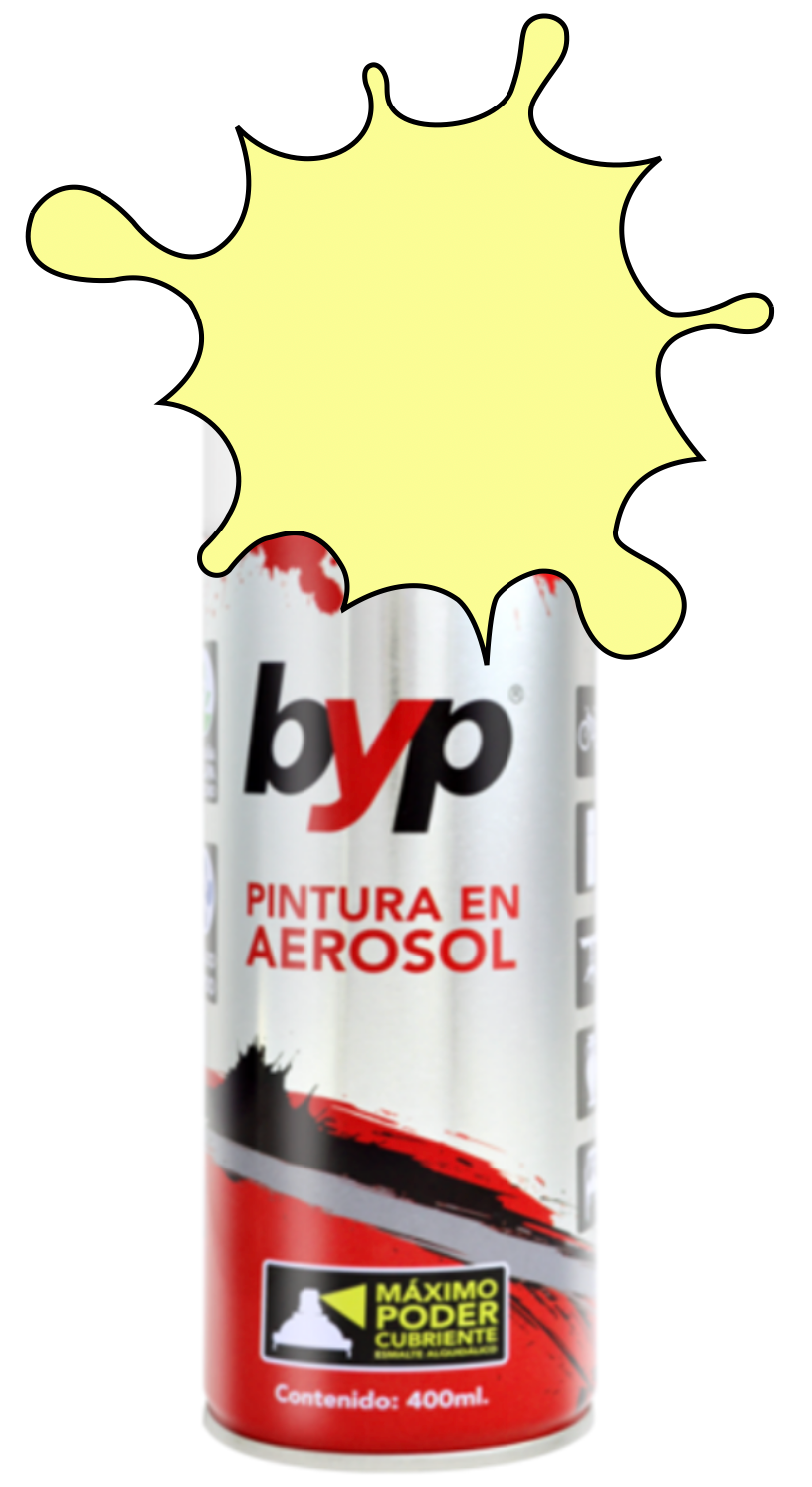 PINTURA BYP AEROSOL 400 ml. - AMARILLO CANARIO 41