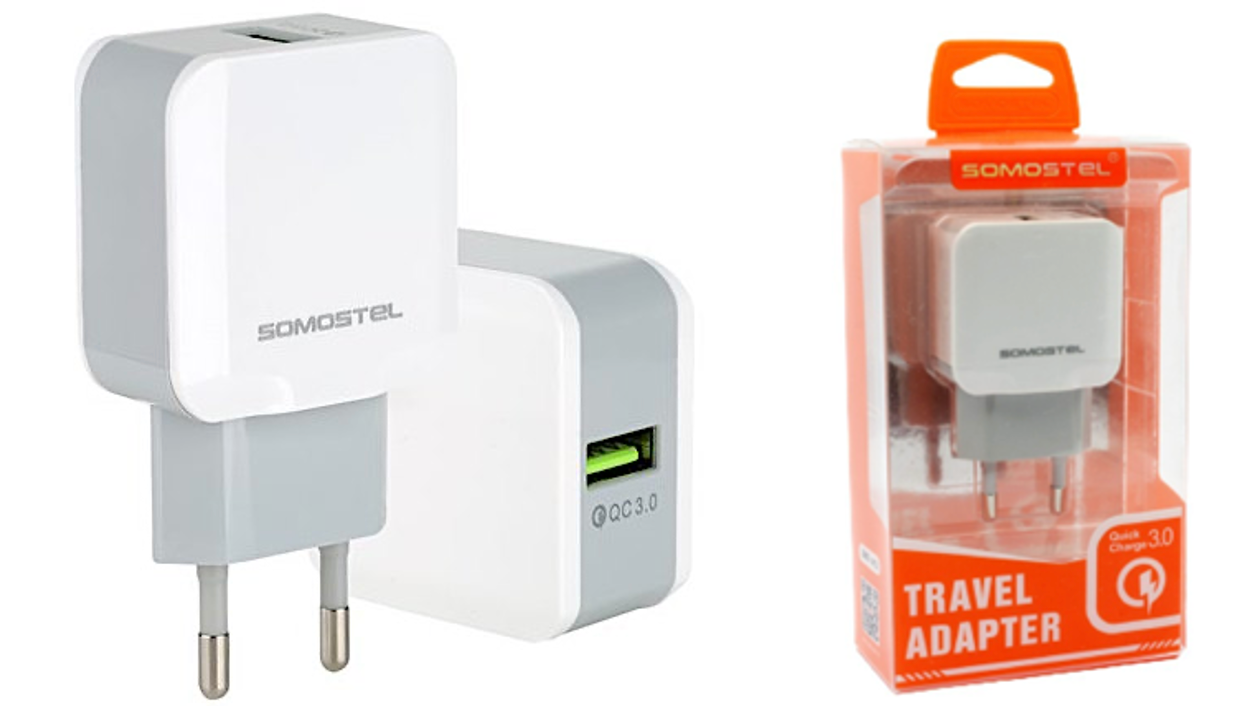 CARGADOR 3.0A USB - SIN CABLE