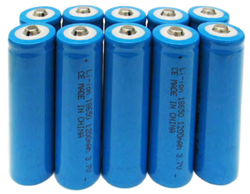BATERÍA 18650 RECARGABLE - 1200 mAh - 10 UNIDADES