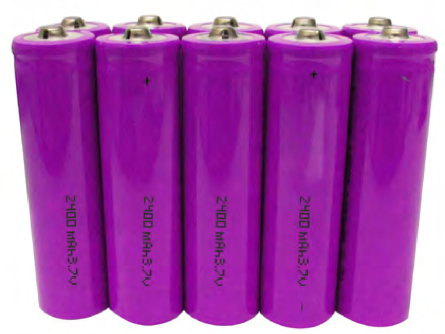 BATERÍA 18650 RECARGABLE - 2400 mAh - 10 UNIDADES