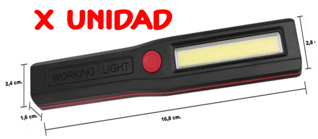ANTORCHA LED CON IMÁN - por unidad