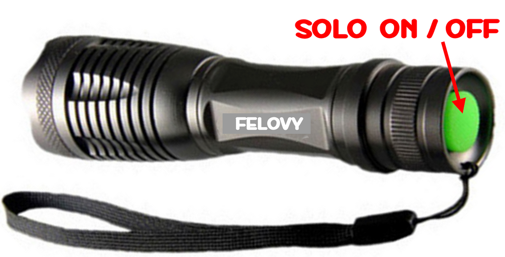 LINTERNA TÁCTICA RECARGABLE - SOLO ON/OFF