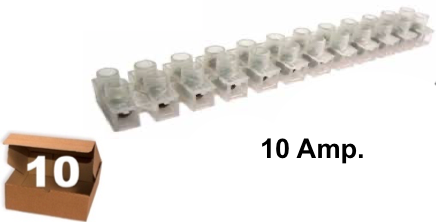 BORNERA BRONCE 10 Amp. - 10 UNIDADES