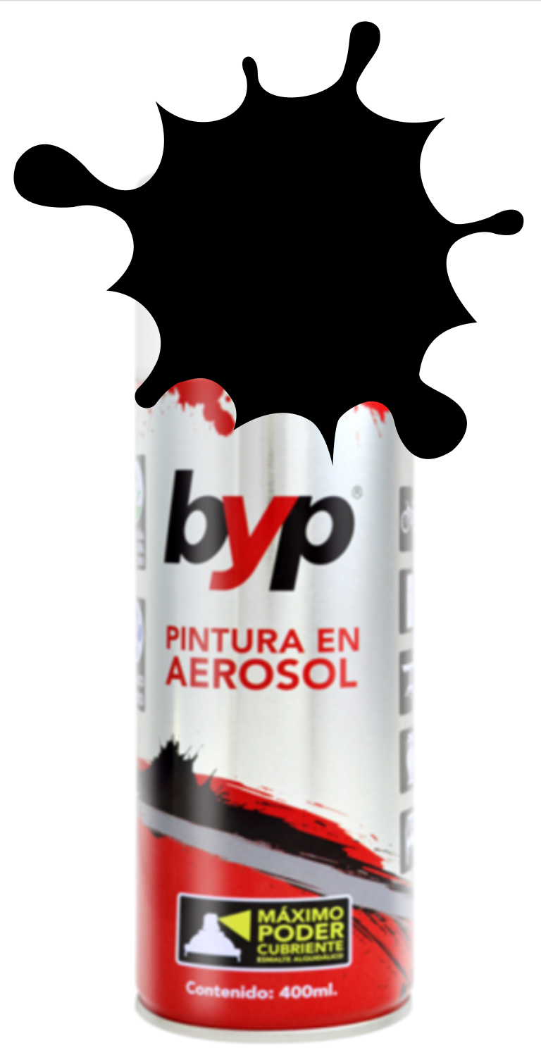PINTURA BYP AEROSOL 400 ml. - NEGRO ESCARLATA 1139