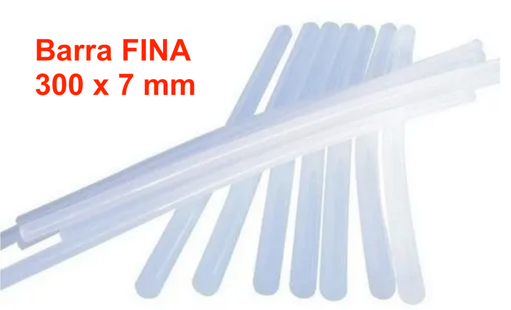 BARRA DE SILICONA FINA TRANSPARENTE