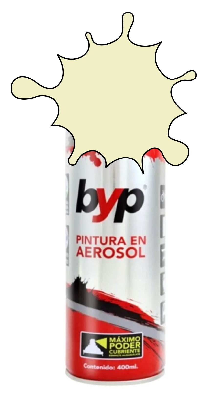 PINTURA BYP AEROSOL 400 ml. - CREMA