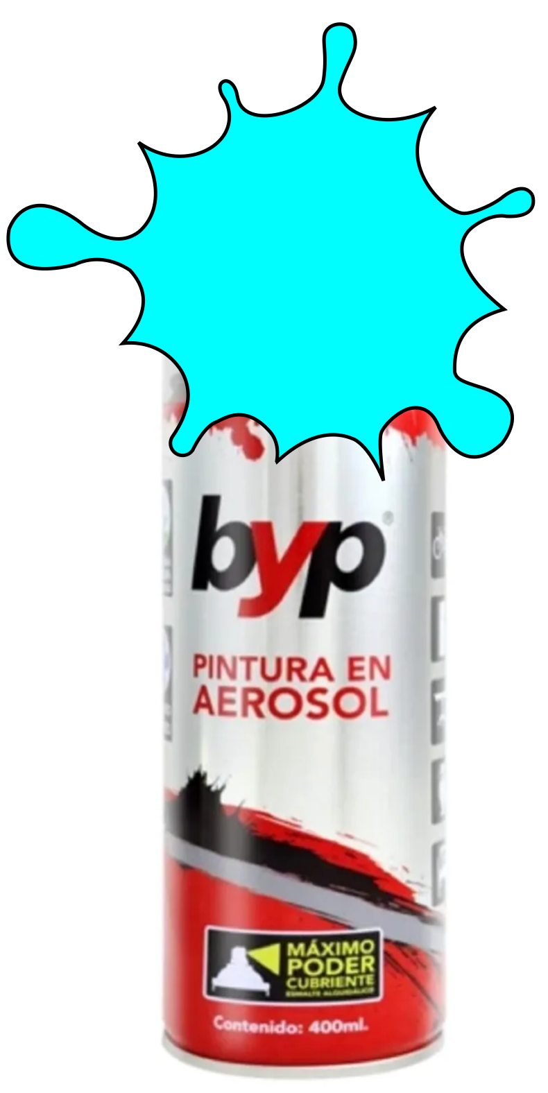 PINTURA BYP AEROSOL 400 ml. - CYAN