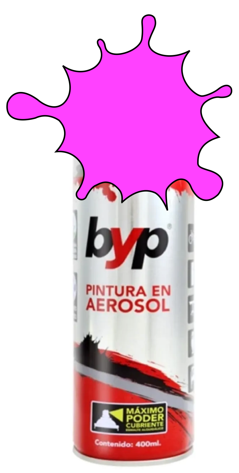 PINTURA BYP AEROSOL 400 ml. - MAGENTA