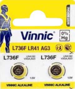 BATERÍA DE LITIO AG3  VINNIC - 10 UNIDADES