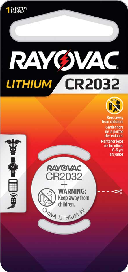 BATERÍA DE LITIO CR1632 RAYOVAC - 10 UNIDADES