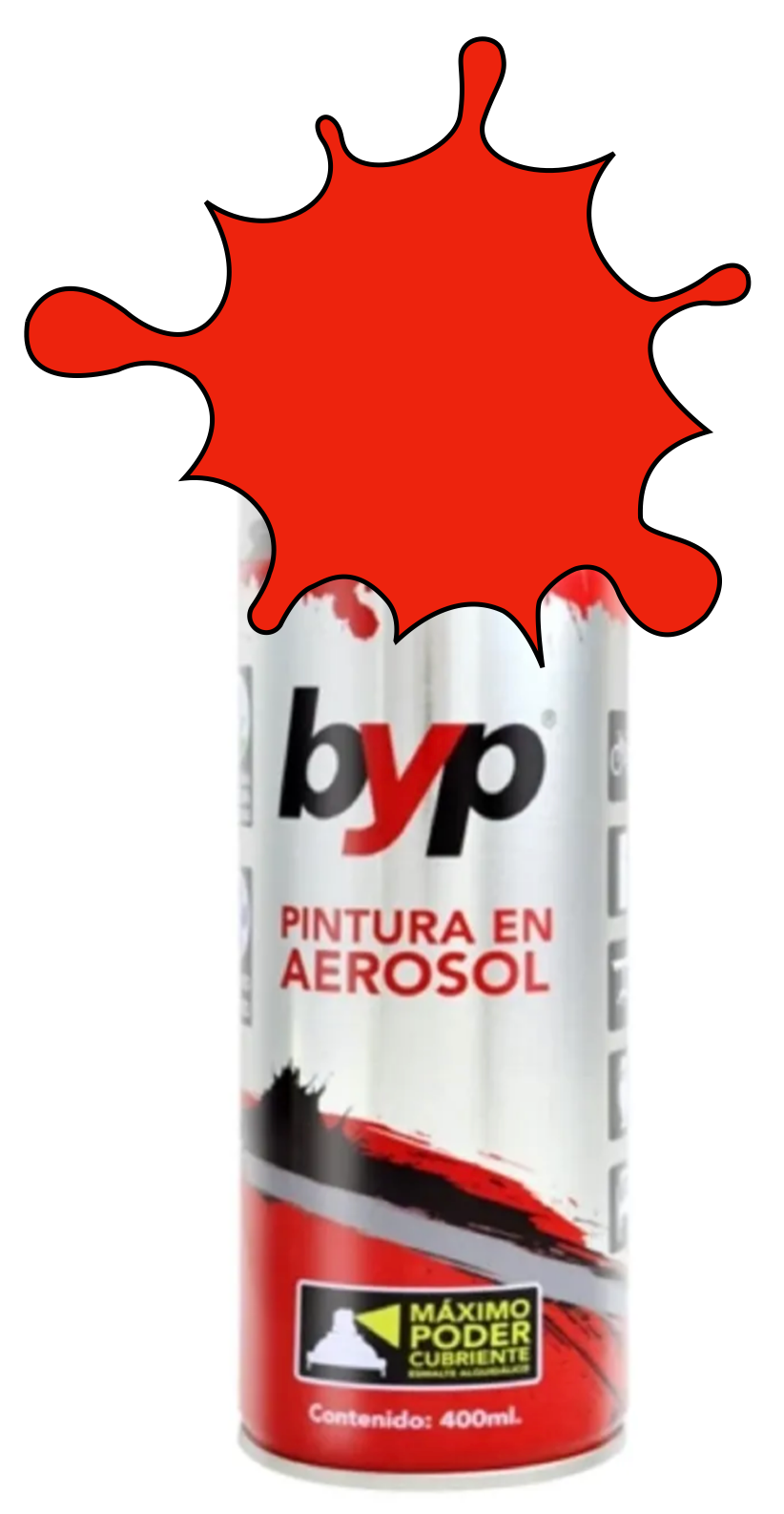 PINTURA BYP AEROSOL 400 ml. - ROJO BRILLANTE
