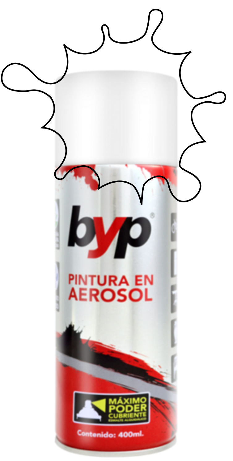 PINTURA BYP AEROSOL 400 ml. - TRANSPARENTE MATE