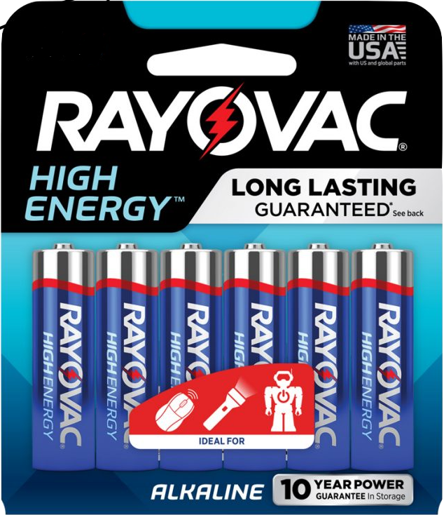 PILA AAA- ALCALINA RAYOVAC - BLISTER 6 UNIDADES